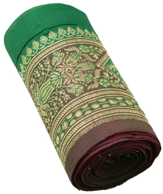 Antique Vintage Saree Border Indian Craft Trim Woven Zari Brocade Banarasi Lace
