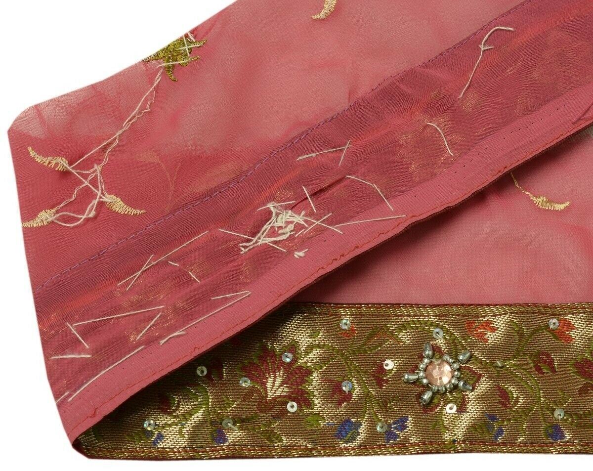 Vintage Sari Border Indian Craft Trim Zari Woven Hand Work Ribbon Lace Golden