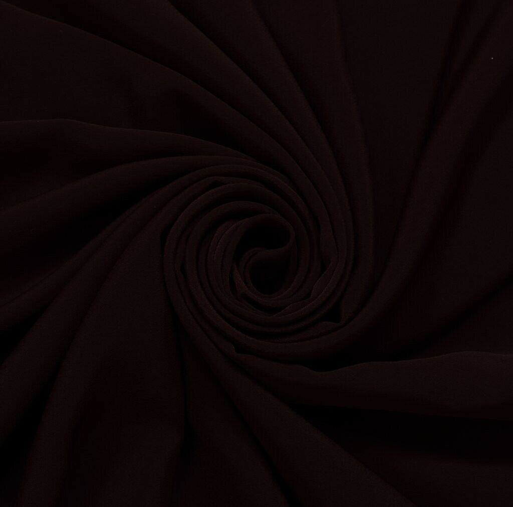 Blend Crepe Vintage Sari Remnant Scrap Fabric for Sewing Craft Garnet