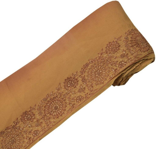 Vintage Sari Border Indian Craft Sewing Trim Hand Embroidered Ribbon Lace