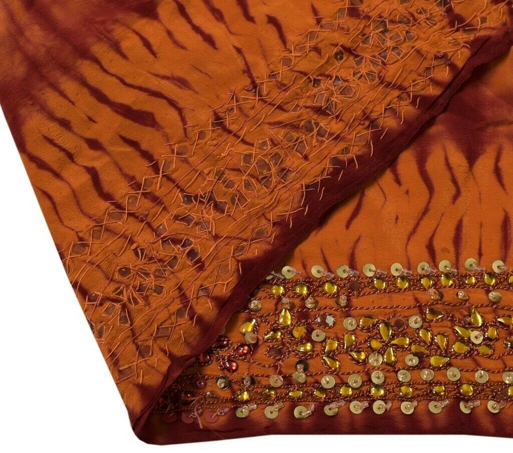 Vintage Sari Border Indian Craft Trim Hand Beaded Dori Stitch Emb Ribbon Lace
