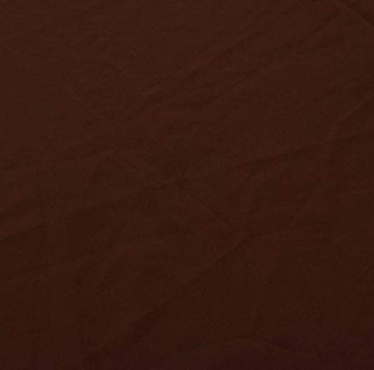 Blend Georgette Silk Brown Vintage Sari Remnant Scrap Fabric for Sewing Craft