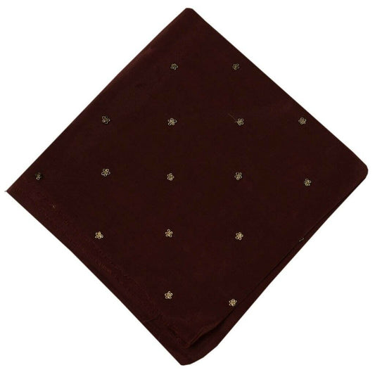 Vintage Saree Remnant Scrap Multi Purpose Pure Silk Craft Fabric Hand Beaded