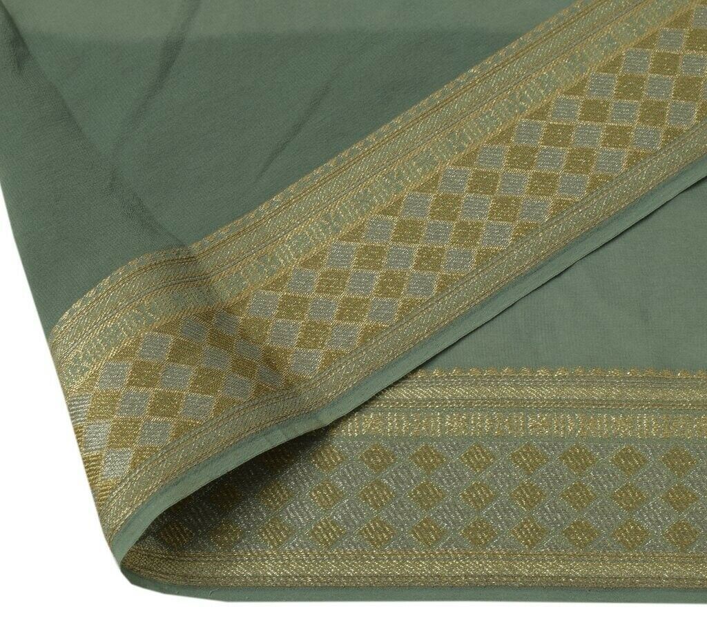 Vintage Sari Border Indian Craft Sew Trim Golden Silver Zari Woven Ribbon Lace