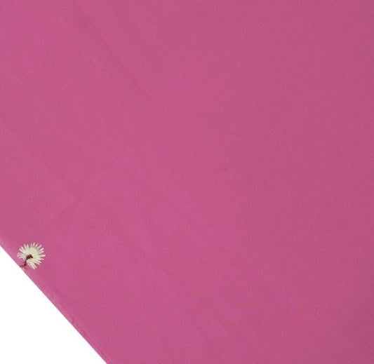 Blend Georgette Silk Vintage Sari Remnant Scrap Fabric for Sewing Craft Pink