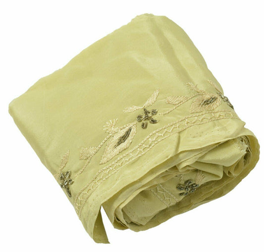 Vintage Saree Border Indian Craft Trim Antique Hand Beaded Embroidered Lace