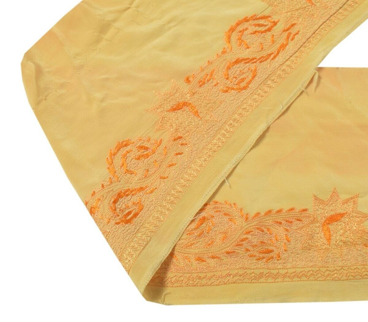 2.25" W Vintage Sari Border Indian Craft Trim Embroidered Sewing Ribbon Lace