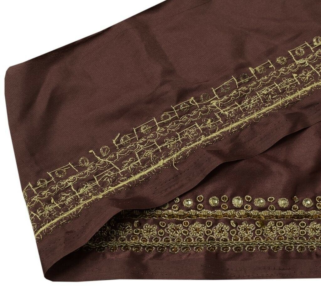 Vintage Sari Border Indian Craft Sewing Trim Hand Beaded Embroidered Ribbon Lace