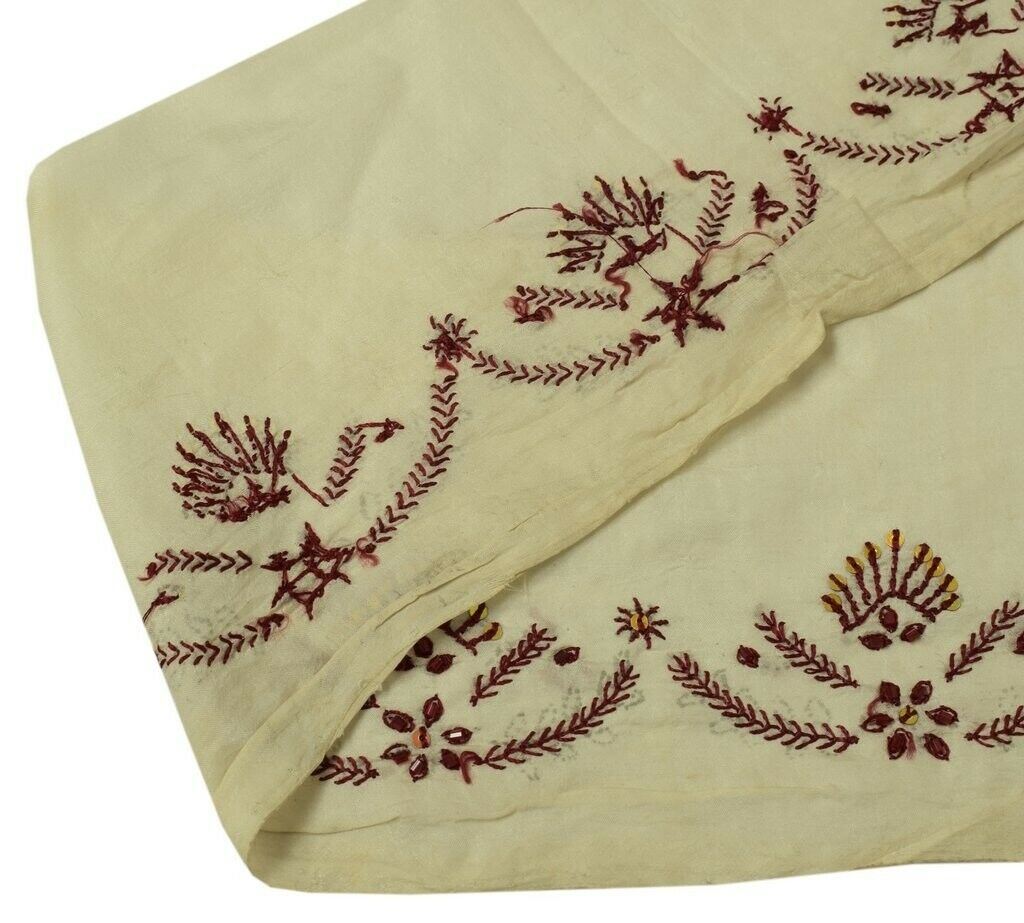 Vintage Sari Border Indian Craft Sewing Trim Beaded Embroidered Ribbon Lace