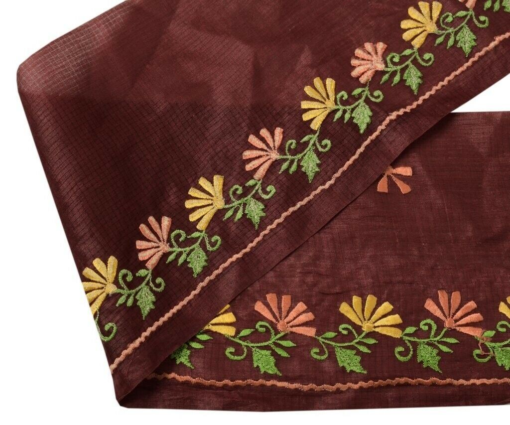 1.75" W Vintage Sari Border Indian Craft Sewing Trim Embroidered Ribbon Lace