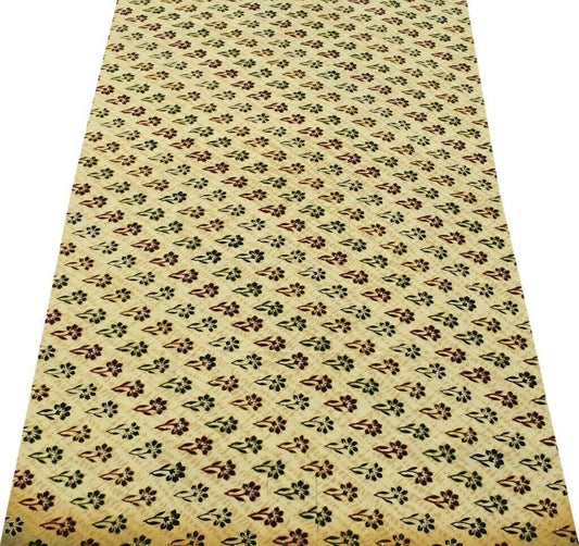 Vintage Saree Remnant Scrap Multi Purpose Printed Embroidered Craft Fabric
