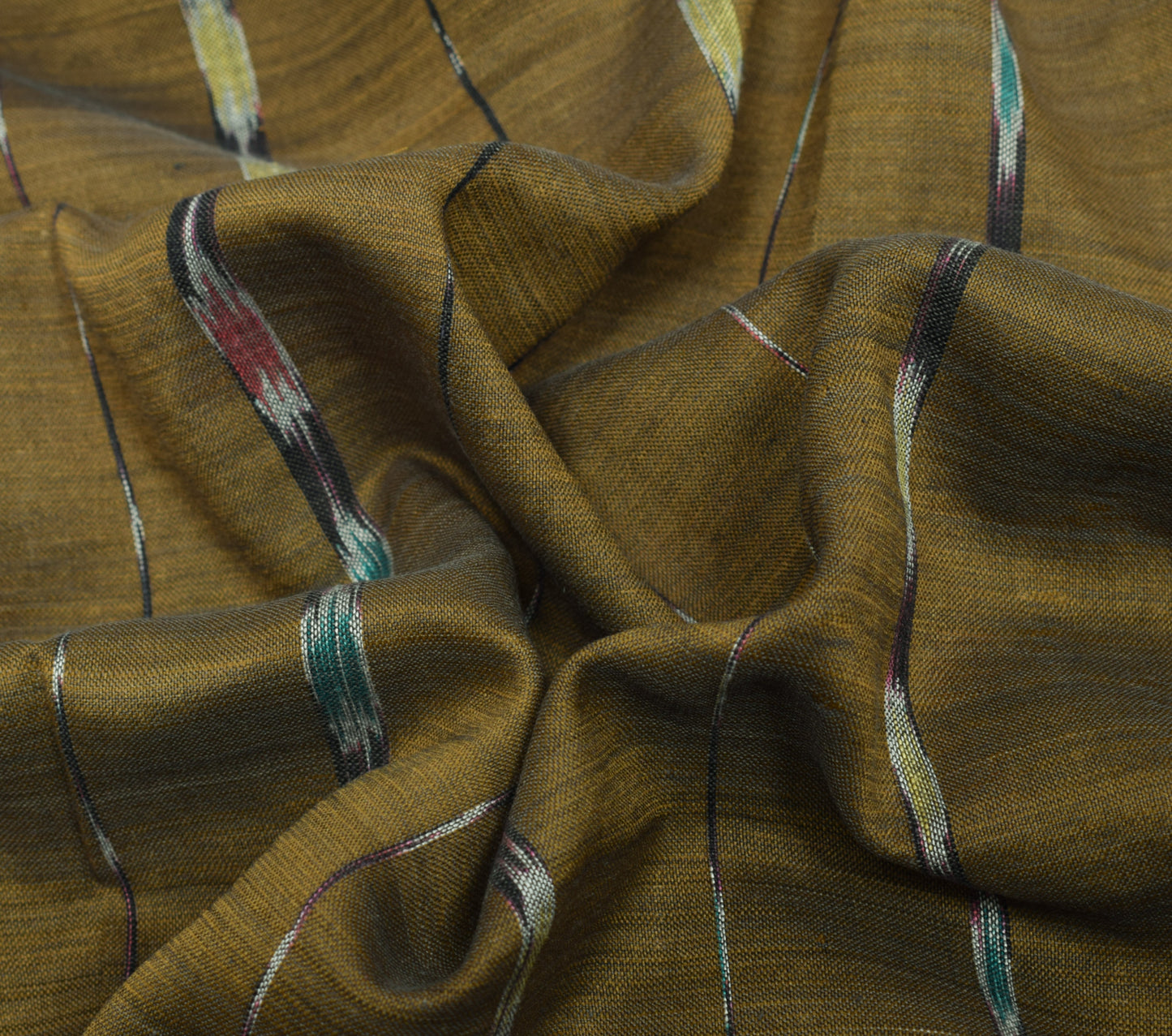Sushila Vintage Scrap Saree Cotton Silk Hand Woven Ikkat Patola 5 YD Sari Fabric