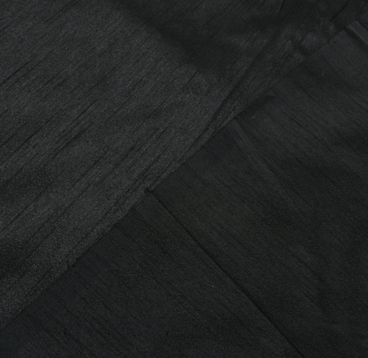 Black Blend Silk Dupioni Slub Curtain Drape Panel Craft Dress Fabric By the Yard