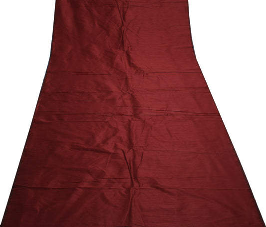 45" Maroon Blend Silk Dupioni Slub Curtain Drape Panel Craft Fabric By the Yard