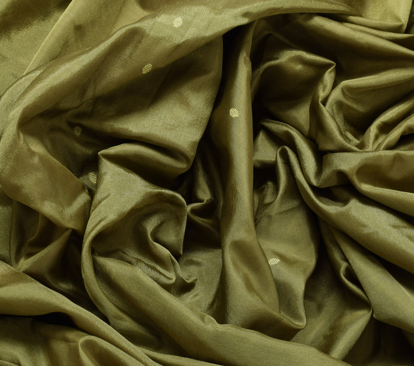 Sushila Vintage Green Saree Pure Silk Handwoven Paisley Indian Sari Craft Fabric