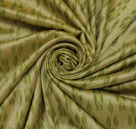 Sushila Vintage Cream Saree Pure Silk Hand Woven Ikat Patola Sari Craft Fabric