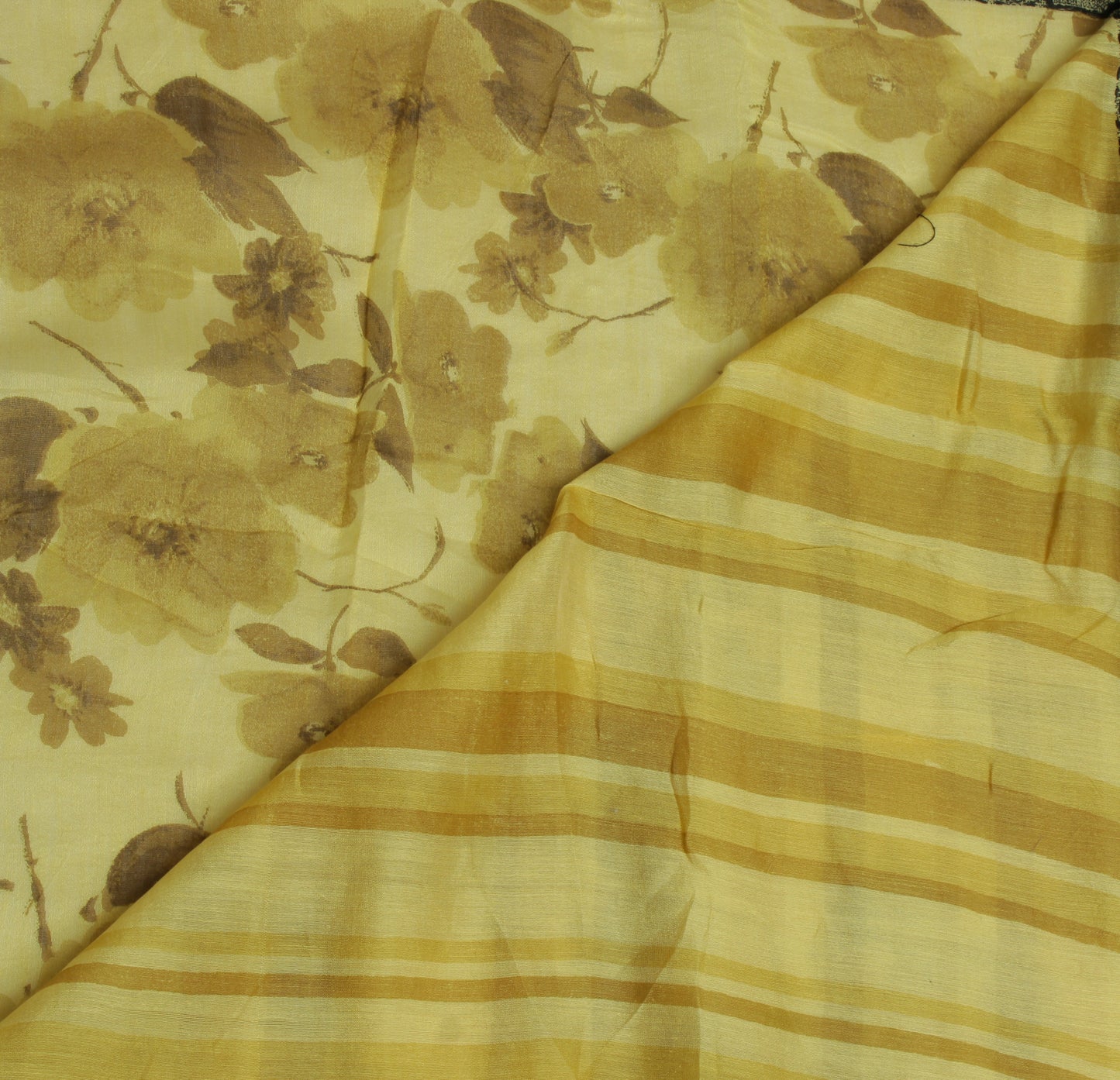 Sushila Vintage Light Green Saree Pure Cotton Printed Floral Sari Craft Fabric