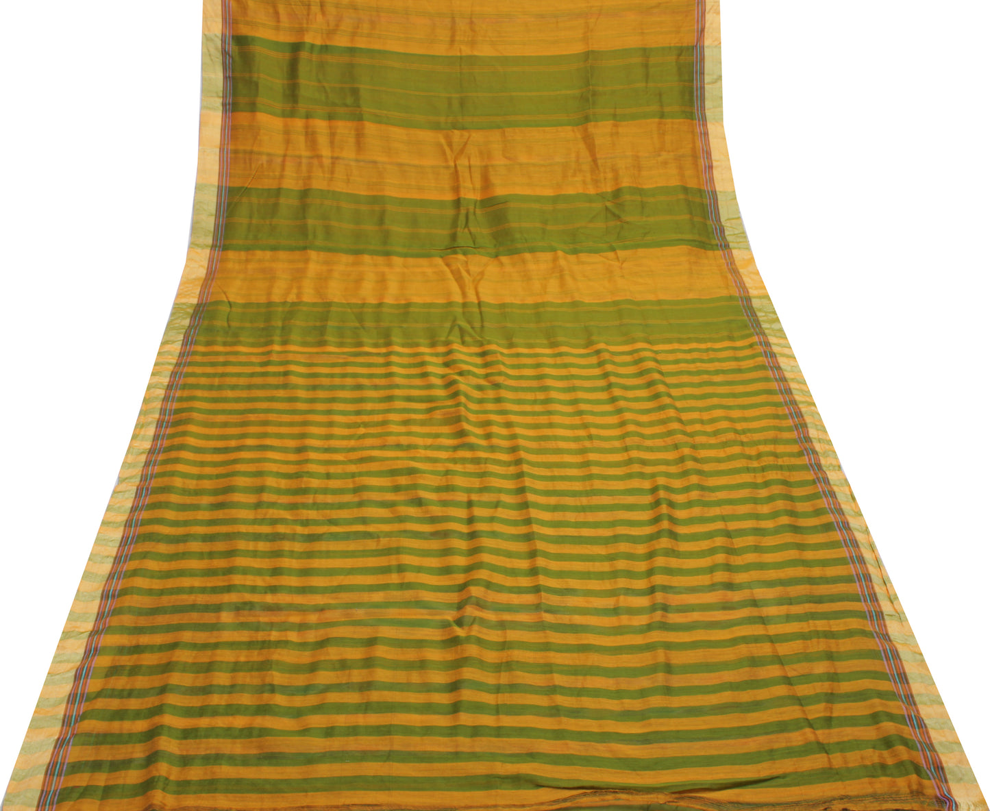 Sushila Vintage Saree Bend Cotton Hand Woven Ikat Patola Sari Craft Fabric