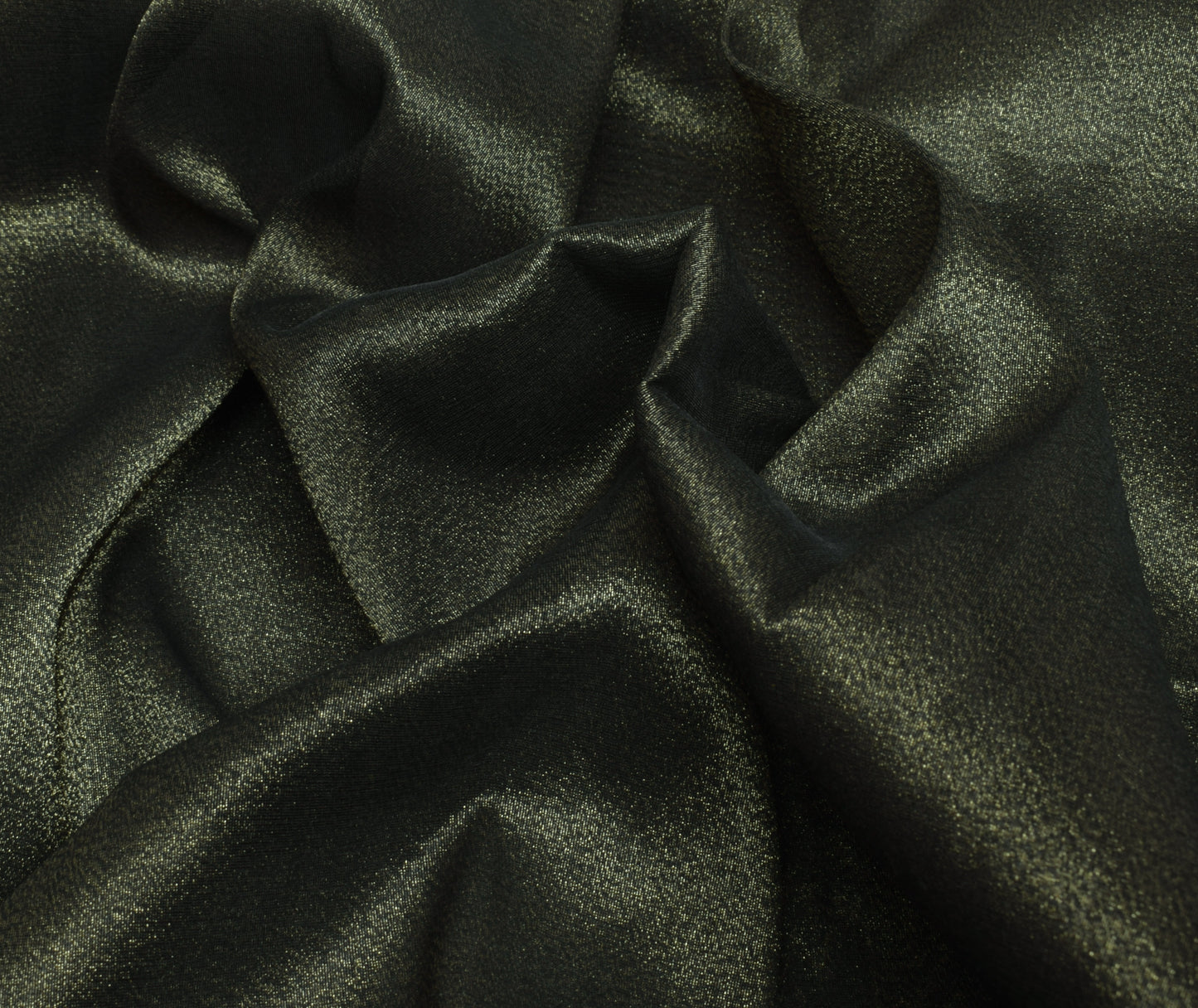 Sushila Vintage Green Saree Blend Tissue Silk Hand Beaded Sari Craft 5 YD Fabric