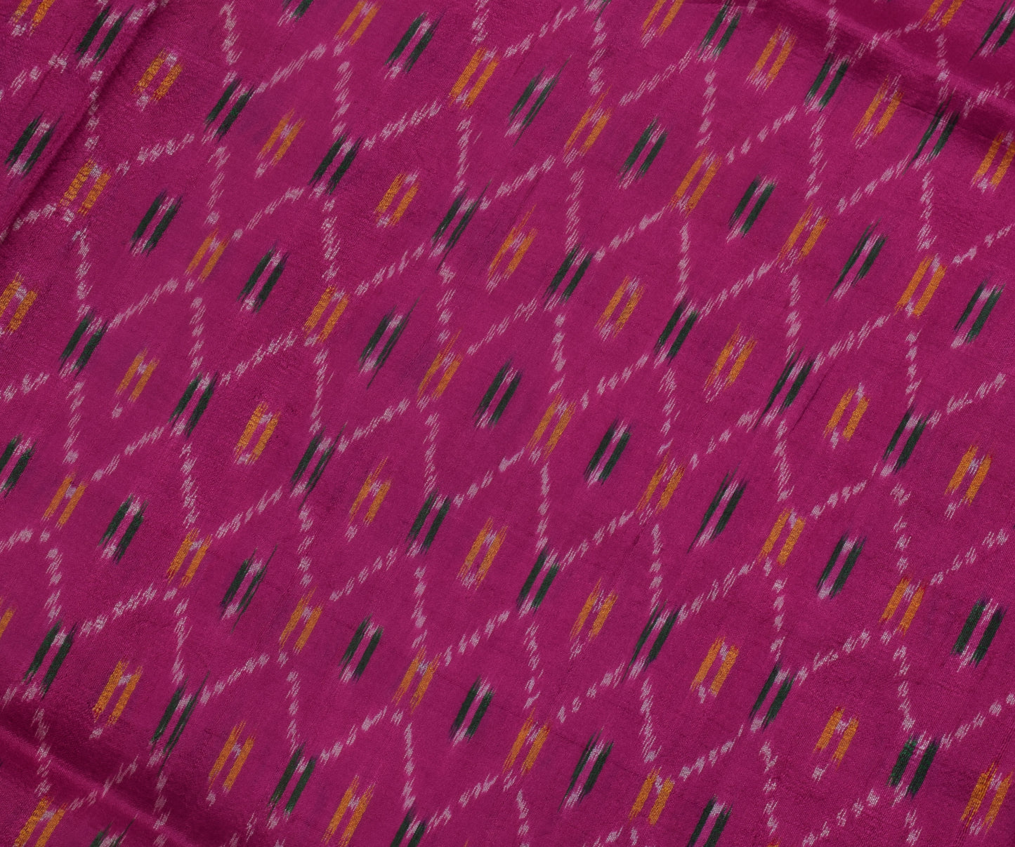 Sushila Vintage Purple Saree Pure Silk Hand Woven Ikat Patola Sari Craft Fabric