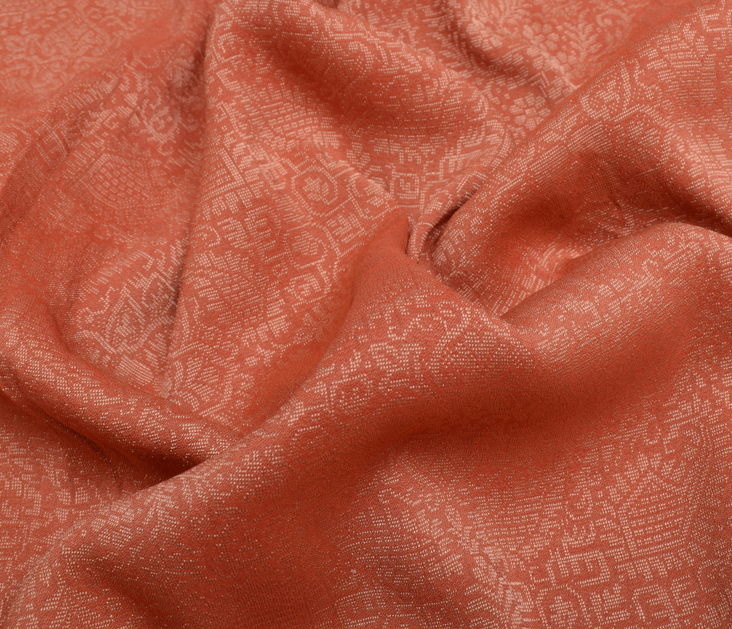 Sushila Vintage Indian Saree 100% Pure Silk Hand Beaded Floral 5 YD Sari Fabric
