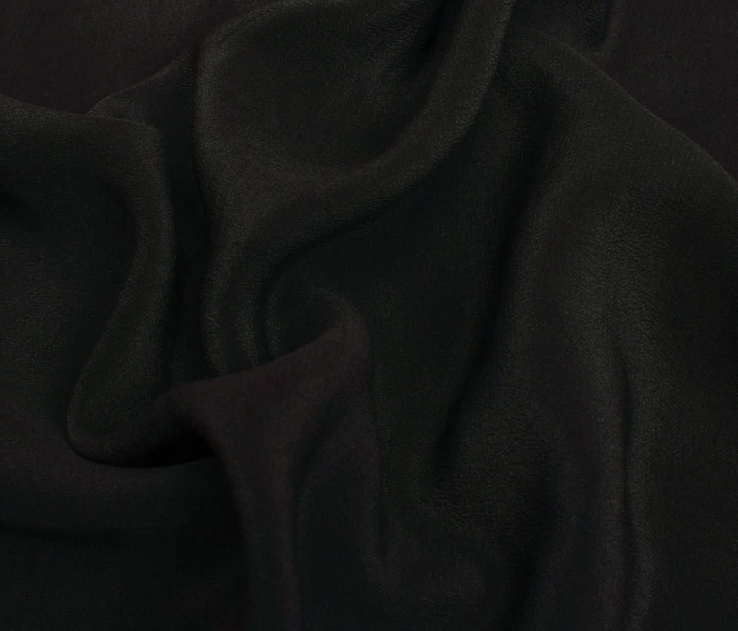 Sushila Vintage Black Saree 100% Pure Crepe Hand Embroidered Floral Sari Fabric