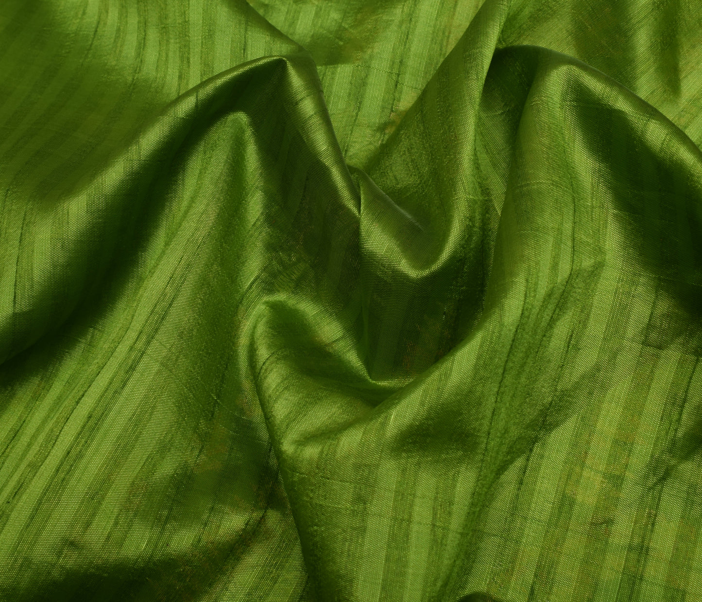 Sushila Vintage Green Saree Blend Silk Embroidered Floral Sari Craft Fabric