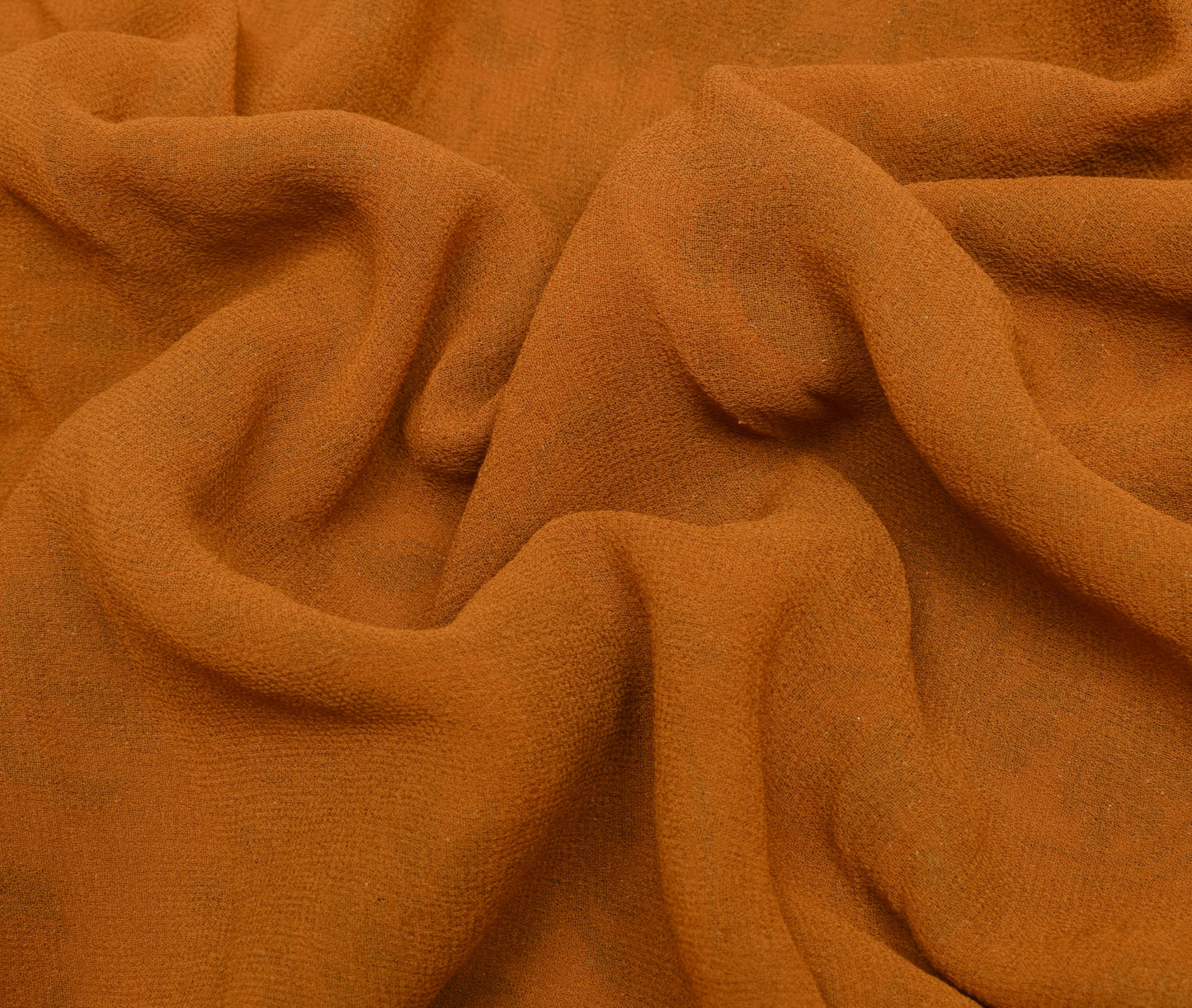 Sushila Vintage Mustard HEAVY Saree Pure Georgette Embroidered Paisley Fabric
