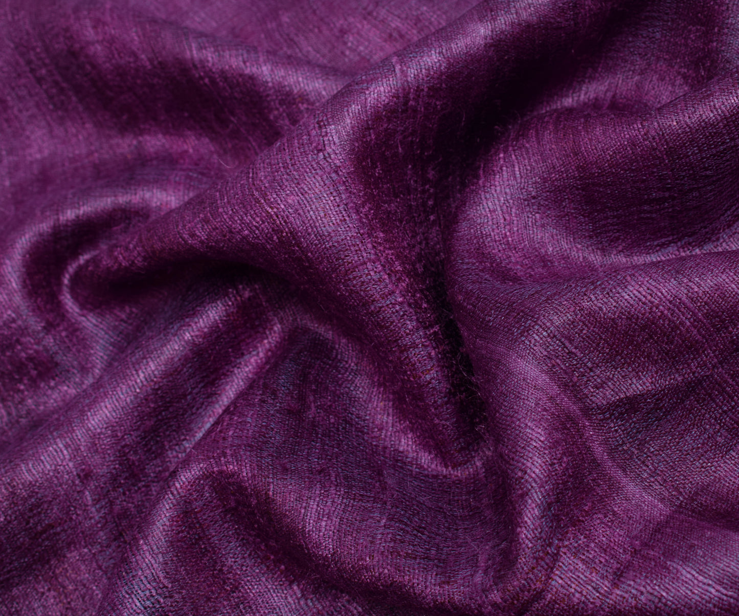 Sushila Vintage Purple Saree 100% Pure Khadi Silk Woven Floral Sari Craft Fabric