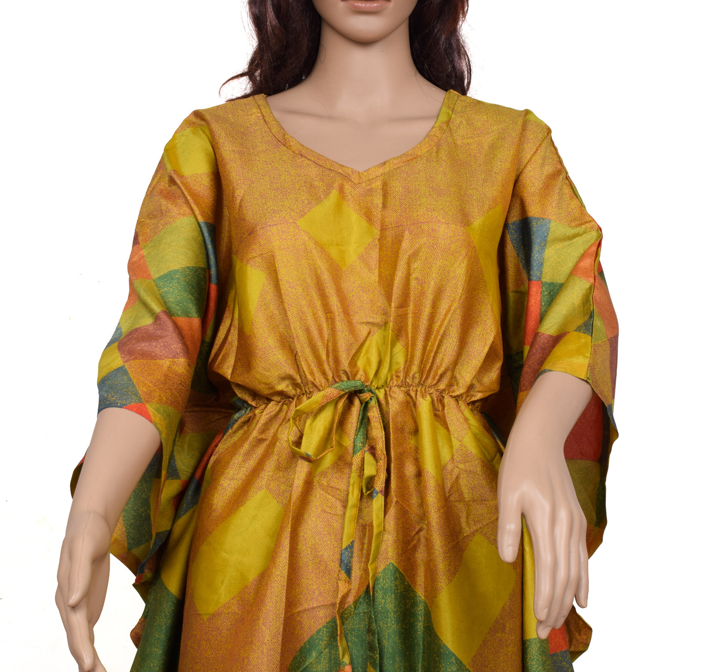 Sushila Vintage Blend Silk Sari upcycled Palazzo Pants & Kafhtan Top Set