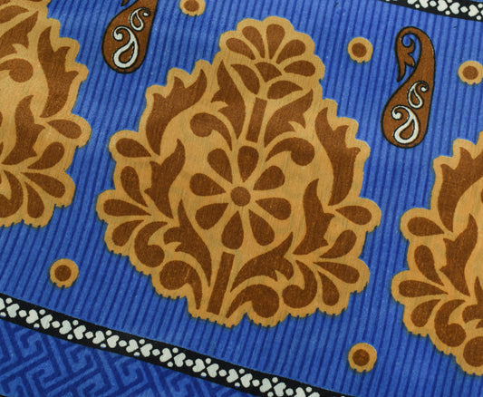 Sushila Vintage Multi-Color Saree Magic Wrap Reversible Skirt Art Silk Beach Dress