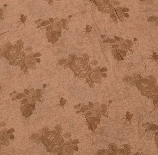 Sushila Vintage Green Sari Remnant Scrap Pure Georgette Printing Craft Fabric