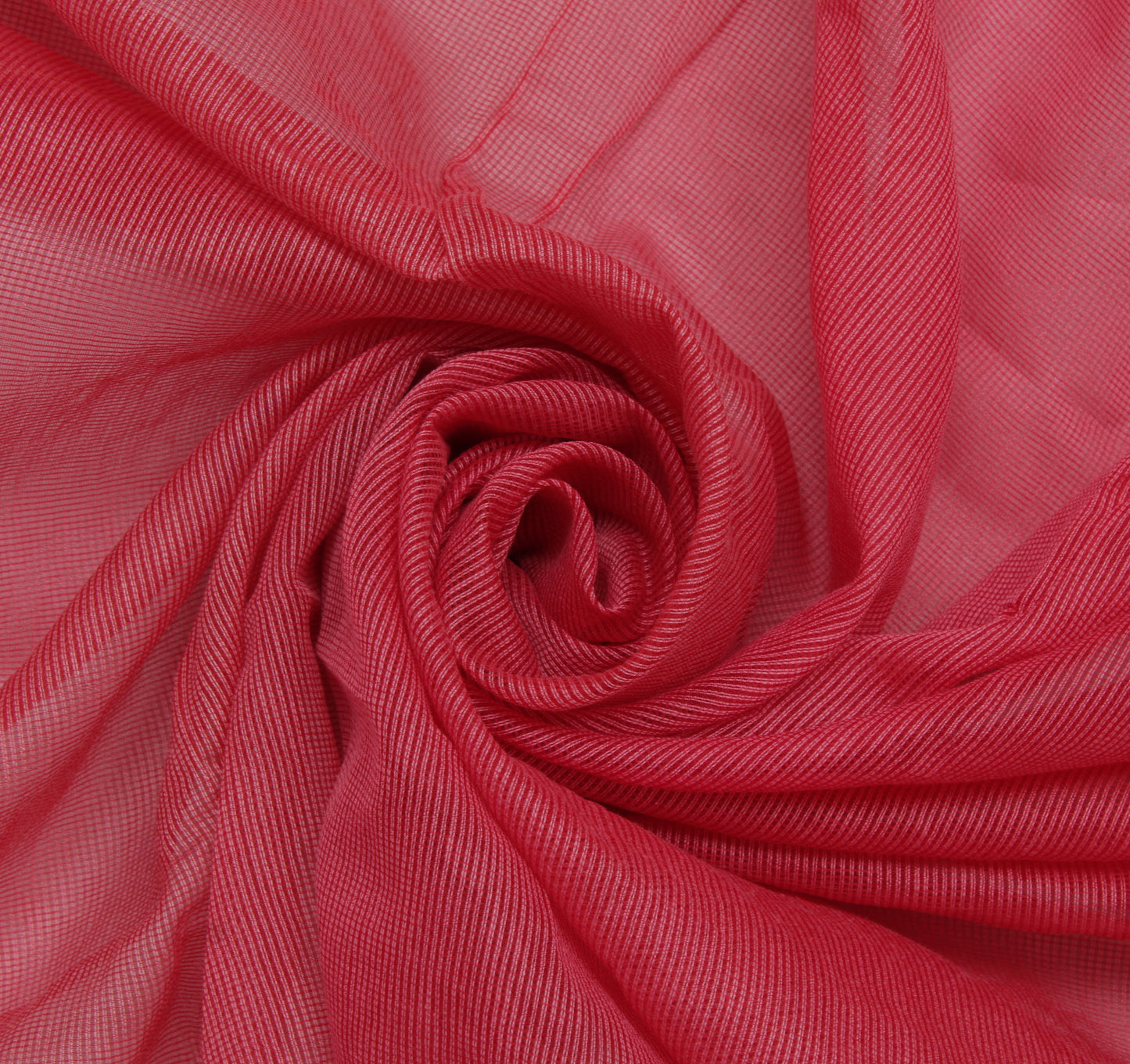 Sushila Vintage Peach Sari Remnant Scrap Blend Cotton Printed Craft Fabric
