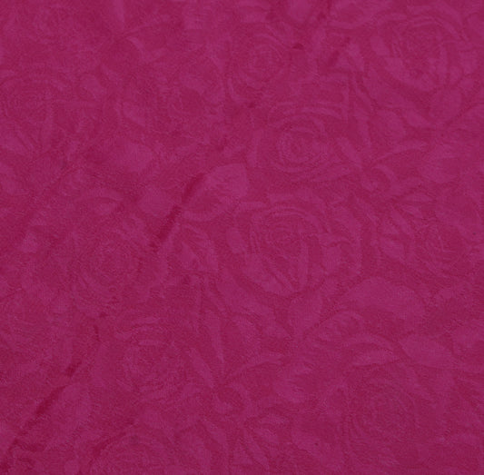Sushila Vintage Purple Sari Remnant Scrap Blend Georgette Woven Craft Fabric