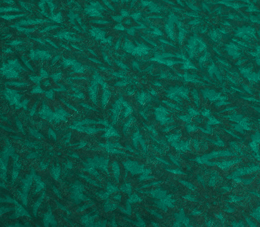 Sushila Vintage Green Sari Remnant Scrap Blend Georgette Printed Craft Fabric