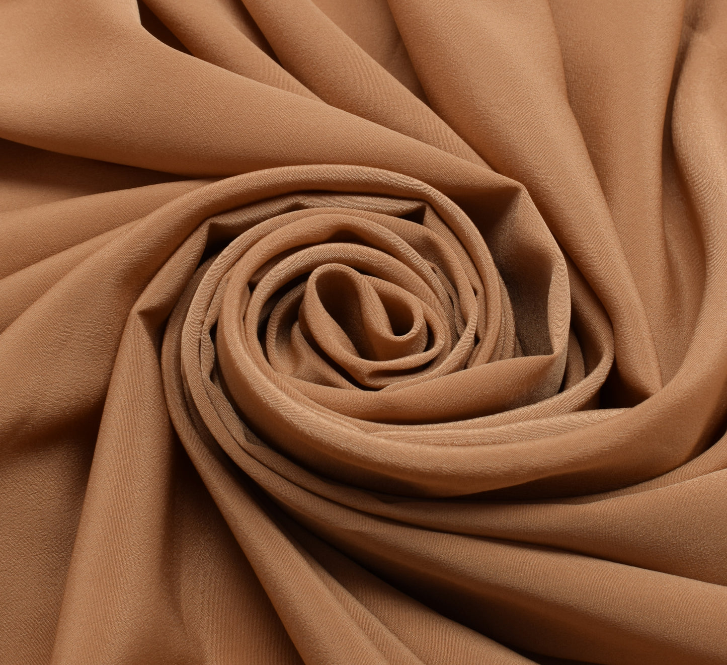 Sushila Vintage Brown Sari Remnant Scrap Blend Crepe Embroidered Craft Fabric