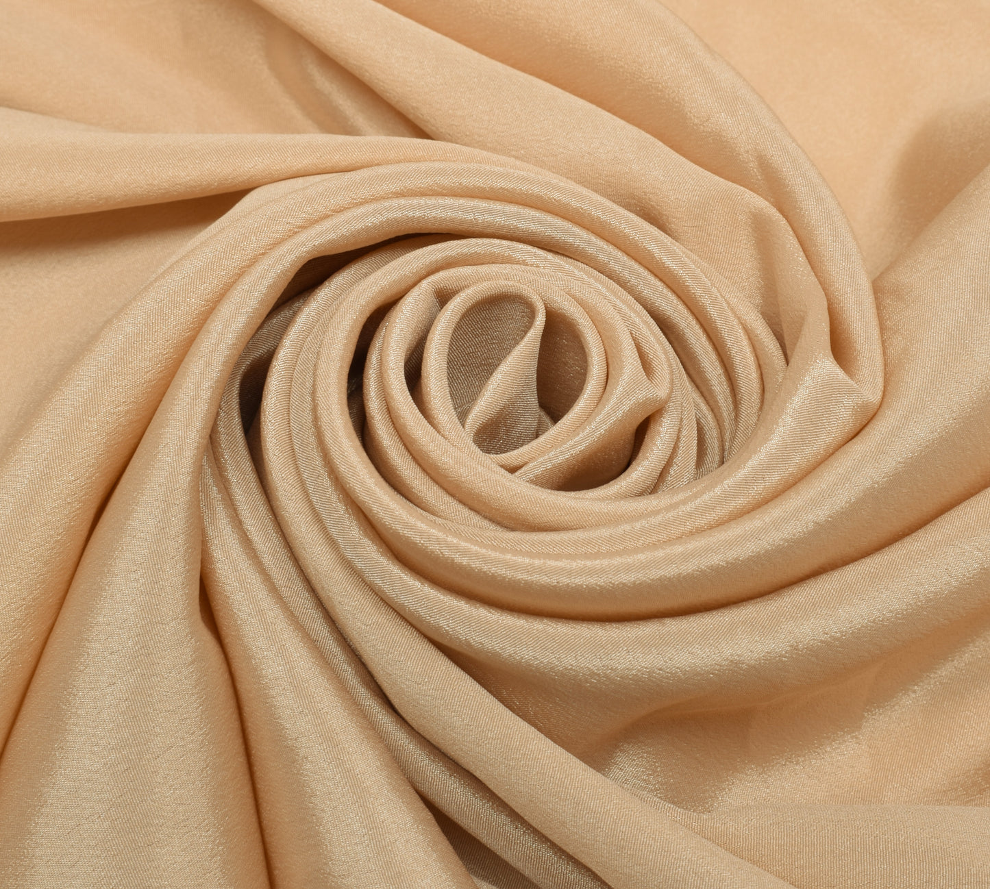 Sushila Vintage Indian Beige Saree Remnant Scrap Blend Silk Craft Fabric