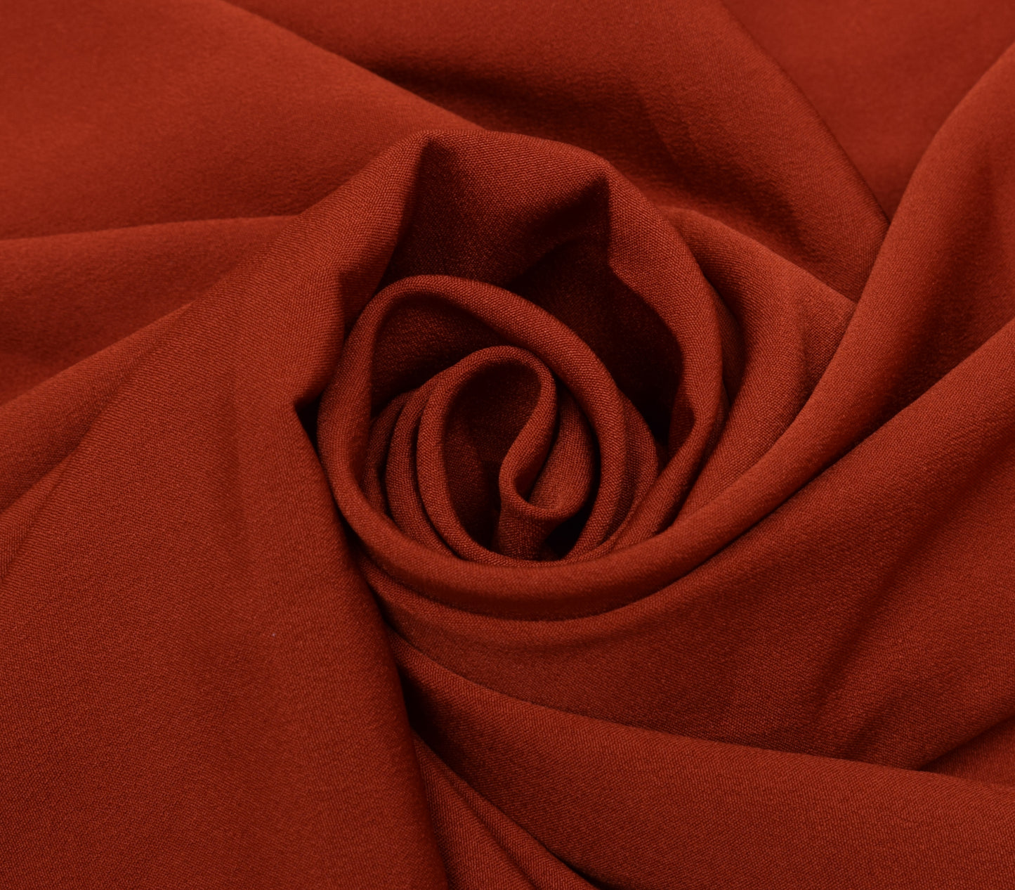Sushila Vintage Rust Sari Remnant Scrap Blend Crepe Embroidered Craft Fabric
