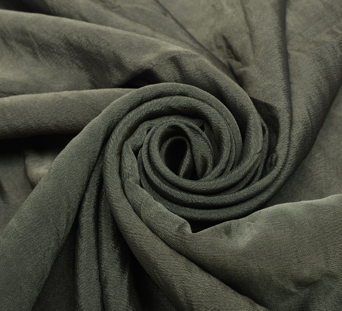 Sushila Vintage Greenish Gray Indian Sari Remnant Scrap Blend Silk Craft Fabric