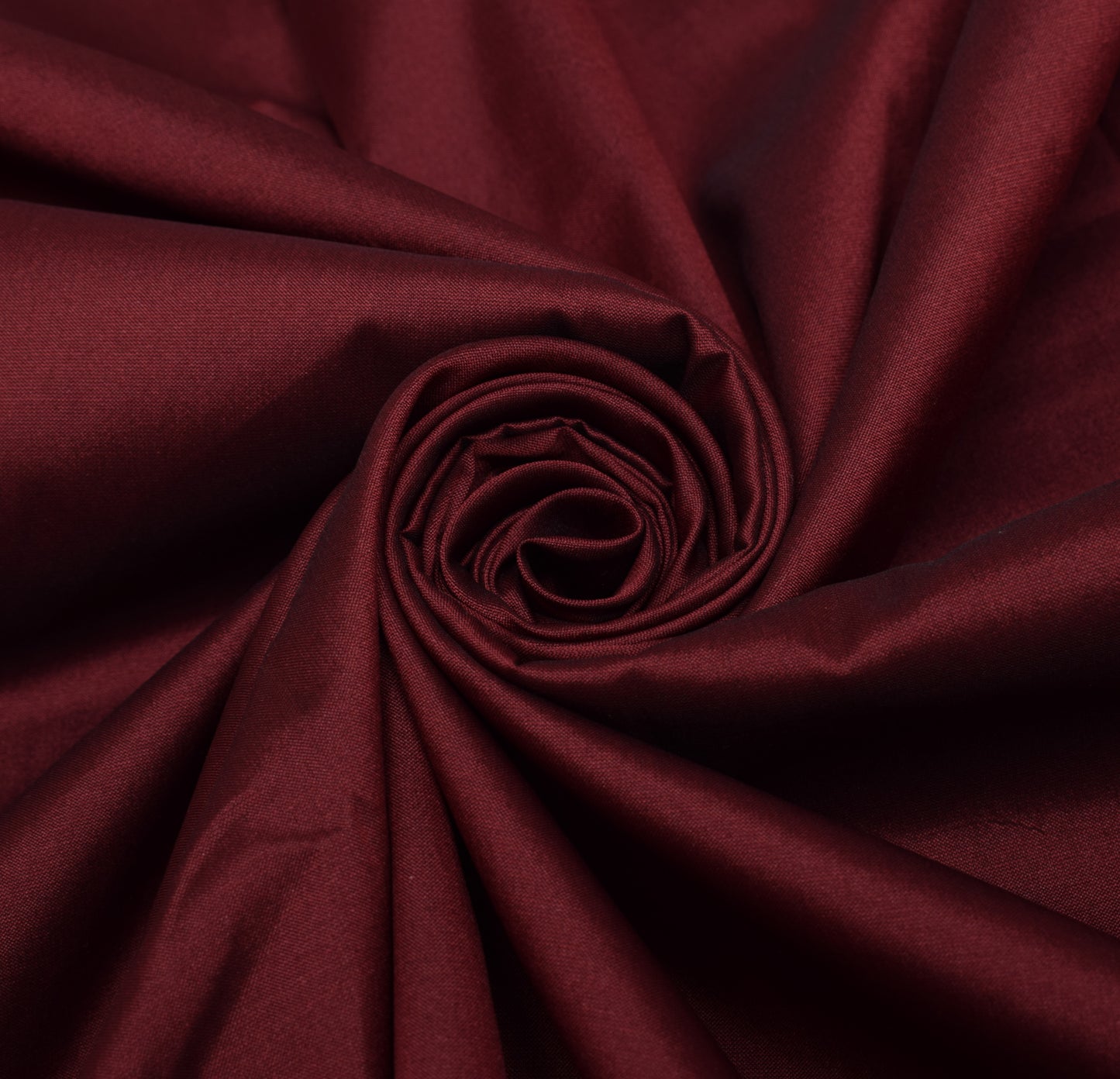 Sushila Vintage Maroon Sari Remnant Scrap Art Silk Peacock Woven Craft Fabric