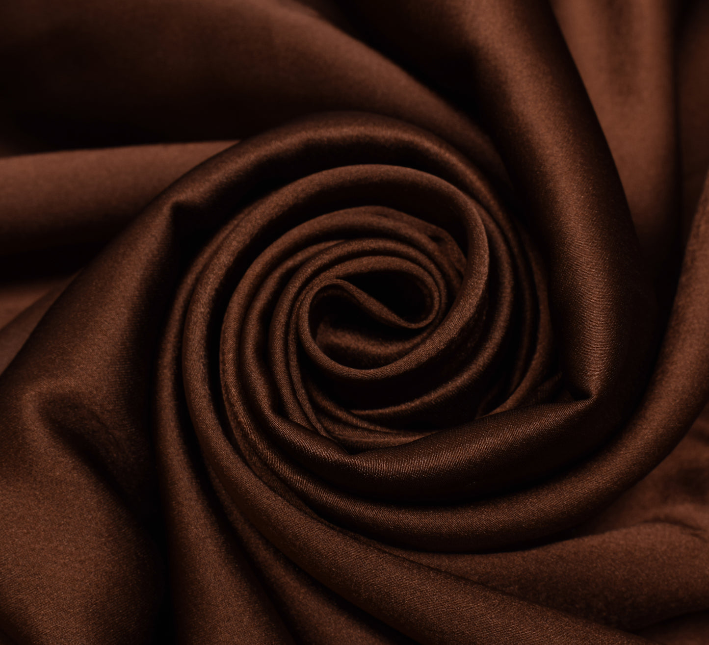 Sushila Vintage Brown Sari Remnant Scrap Art Satin Silk Embroidered Craft Fabric