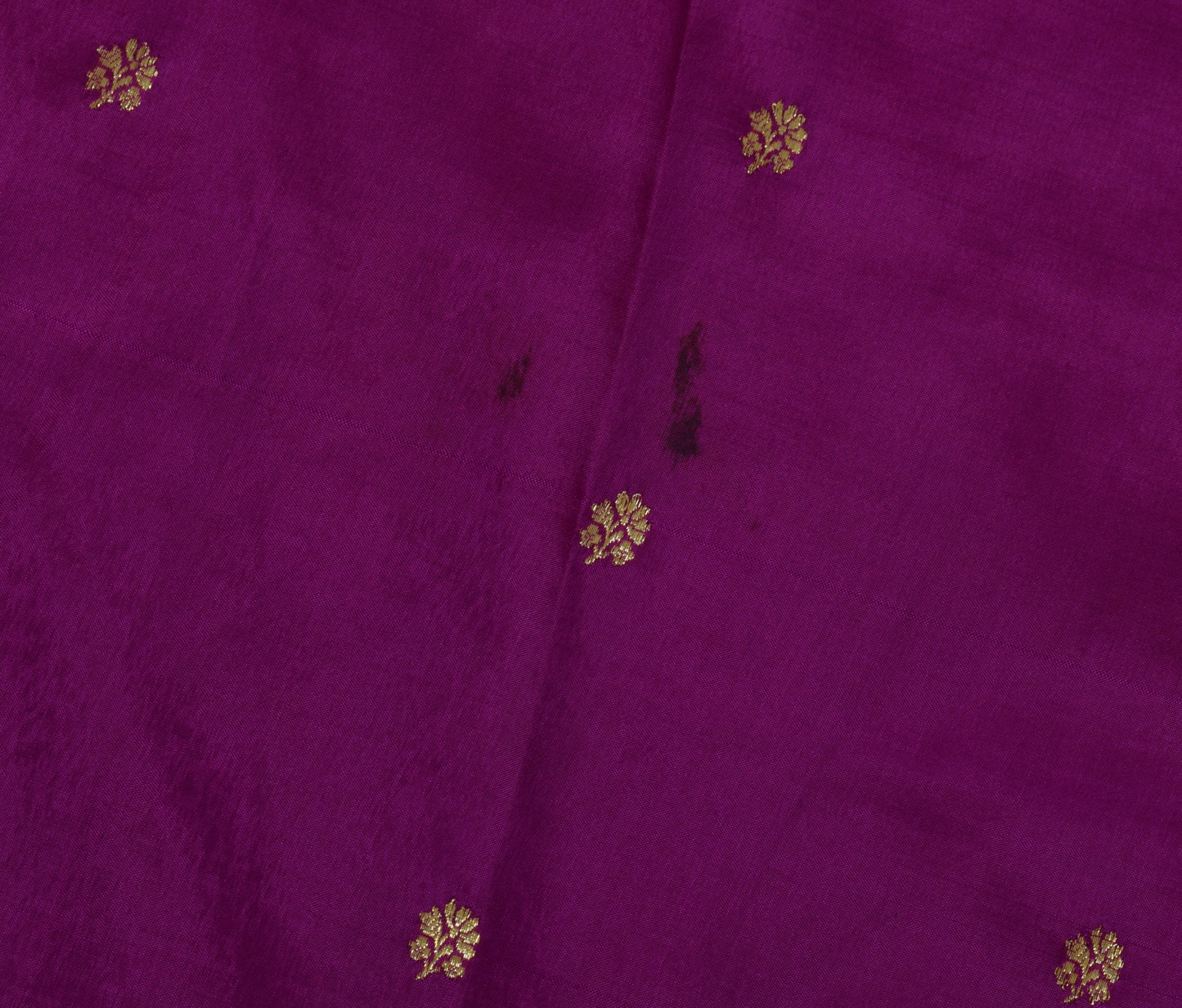 Sushila Vintage Purple Silk Sari Remnant Scrap Multi Purpose Woven Craft Fabric