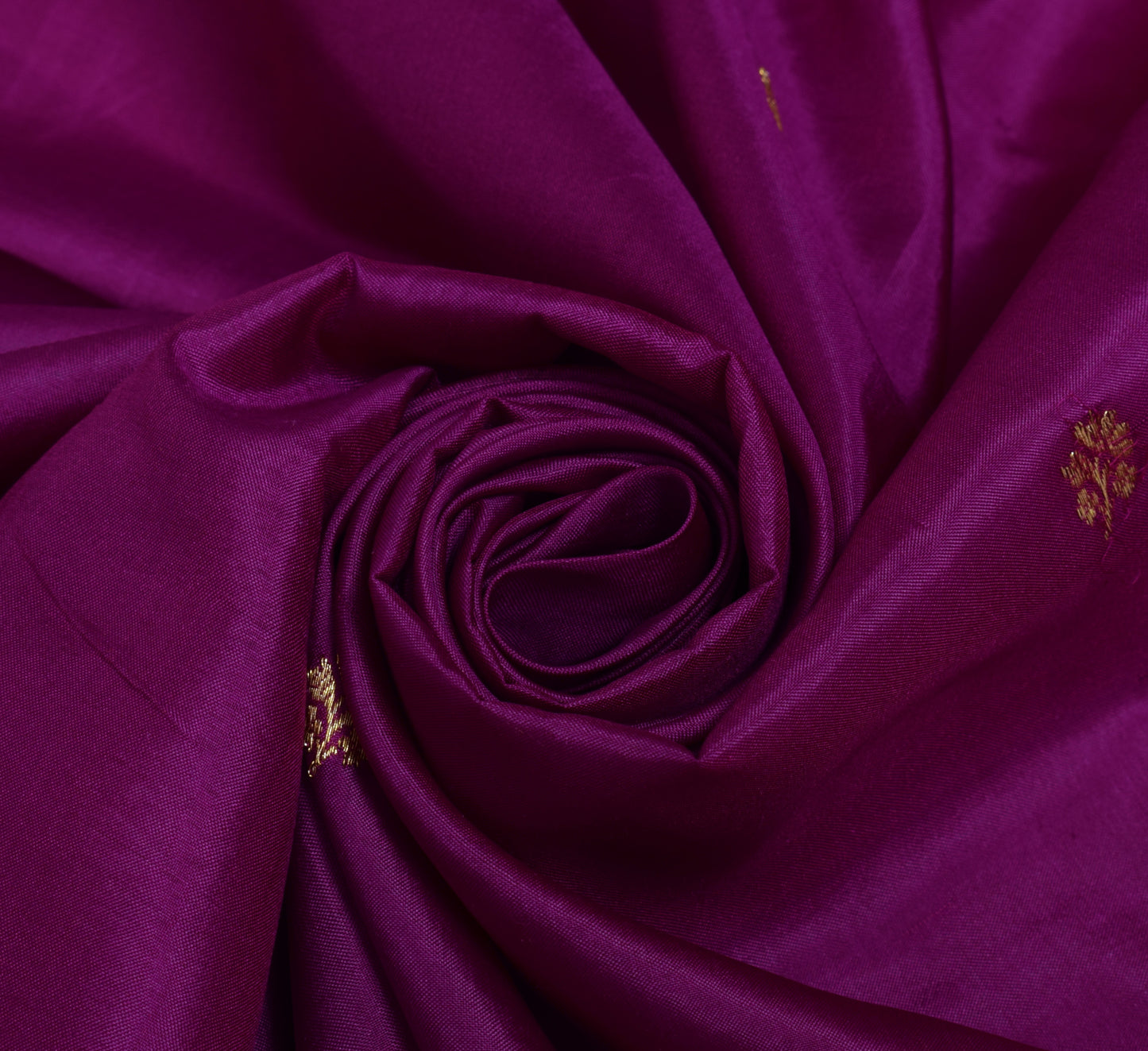 Sushila Vintage Purple Silk Sari Remnant Scrap Multi Purpose Woven Craft Fabric