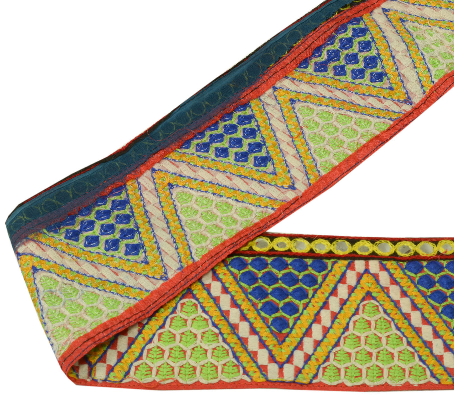 Sushila Vintage Sari Border Indian Craft Sewing Trim Beaded Embroidered Lace