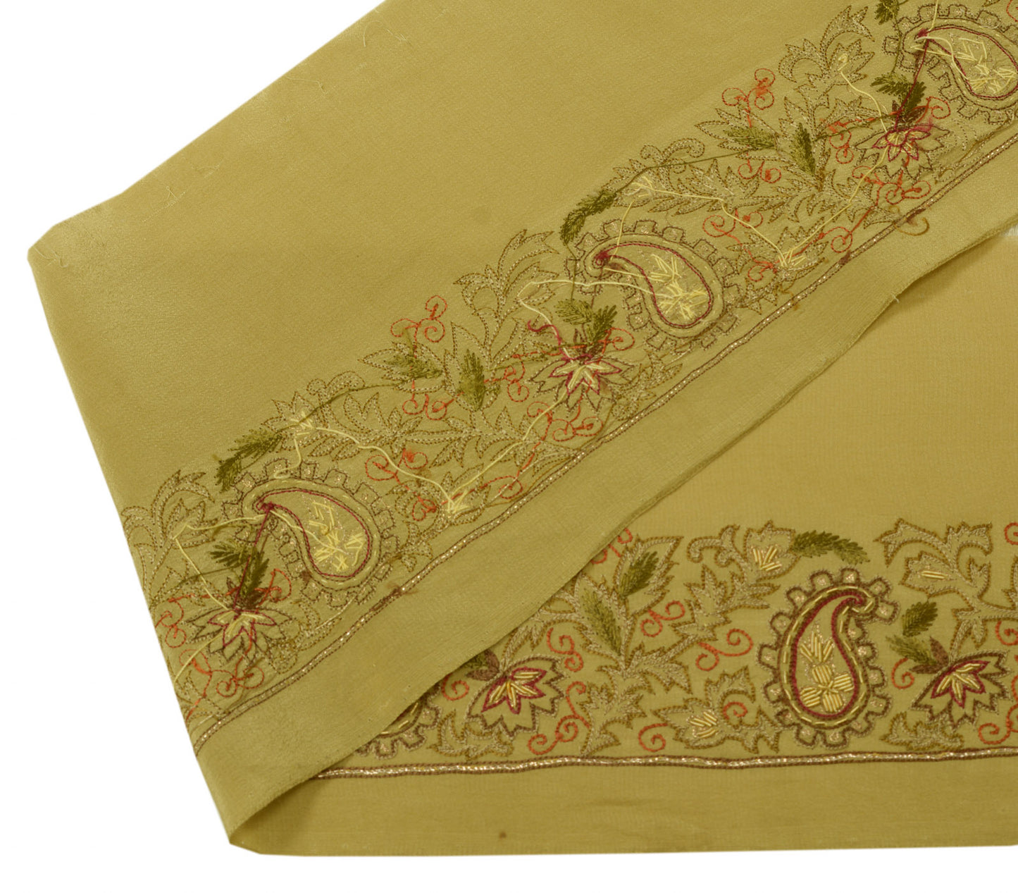 Sushila Vintage Sari Border Indian Craft Sewing Trim Hand Beaded Lace Ribbon