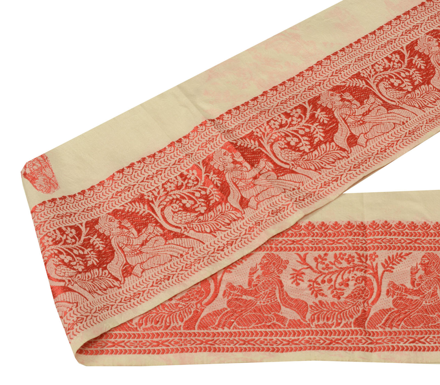 Sushila Vintage Sari Border Indian Craft Sewing Trim Weaving Baluchari Lace