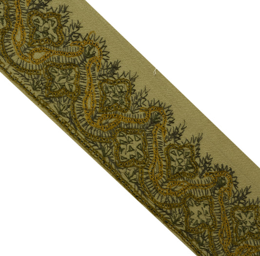 2.5" Sushila Vintage Saree Border Indian Craft Sewing Trim Woven Lace Ribbon