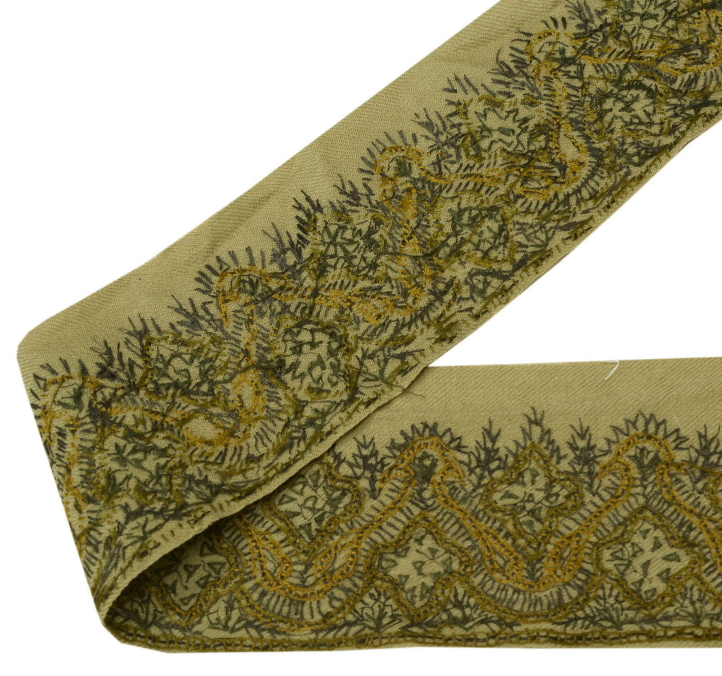 2.5" Sushila Vintage Saree Border Indian Craft Sewing Trim Woven Lace Ribbon