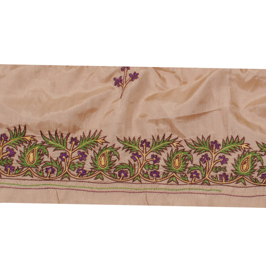 Sushila Vintage Cream Saree Border Indian Craft Sewing Trim Embroidered Lace