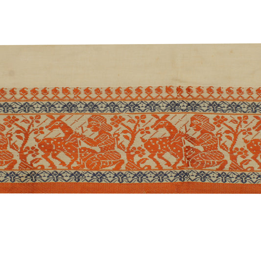 Sushila Vintage Cream Saree Border Indian Craft Sewing Trim Woven Lace Ribbon